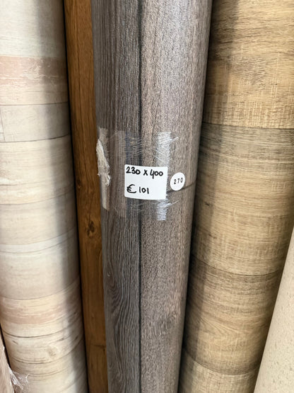 Donker Greige Eiken Vinyl Restpartij | 2,30x4,00mtr (9,2m2)