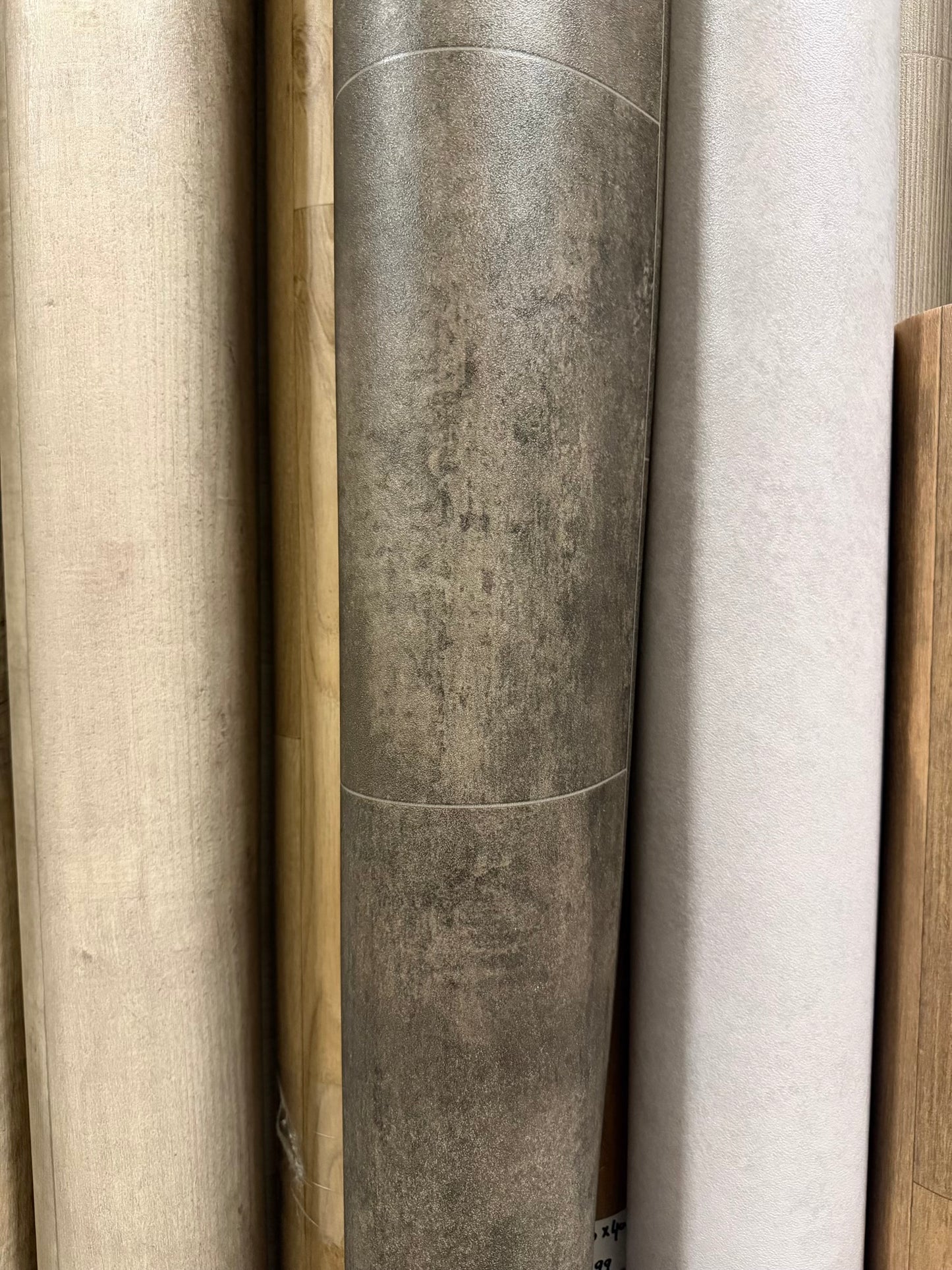 Donker Tegellook Vinyl Restpartij | 2,35x4,00mtr (9,4m2)