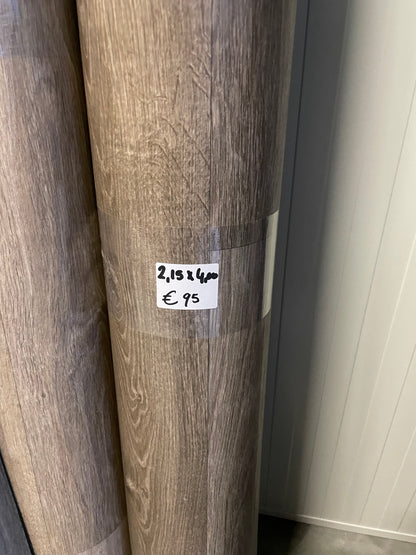 Donkerbruin Eiken Vinyl Restpartij | 2,15x4,00mtr - Vinylrestpartij.nl 