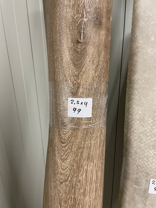Donkerbruin Eiken Vinyl Restpartij | 2,50x4,00mtr - Vinylrestpartij.nl 