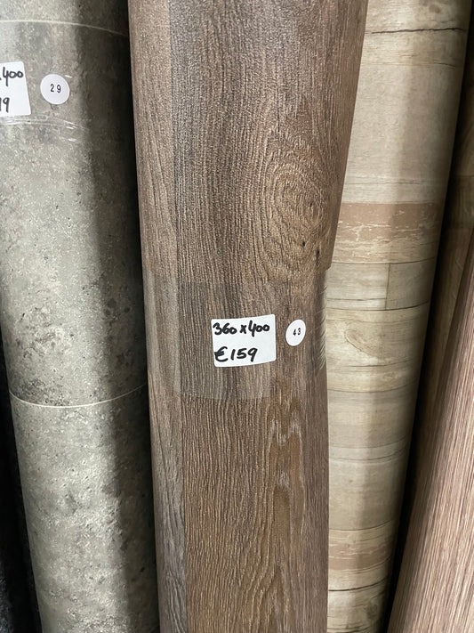 Donkerbruin Eiken Vinyl Restpartij | 3,60x4,00mtr - Vinylrestpartij.nl 