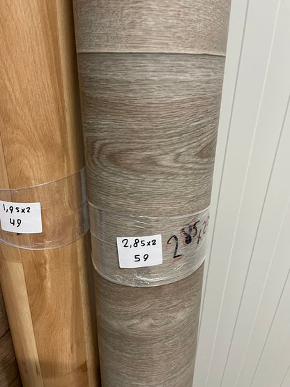 Donkergrijs Eiken Vinyl Restpartij | 2,00x2,85mtr - Vinylrestpartij.nl 