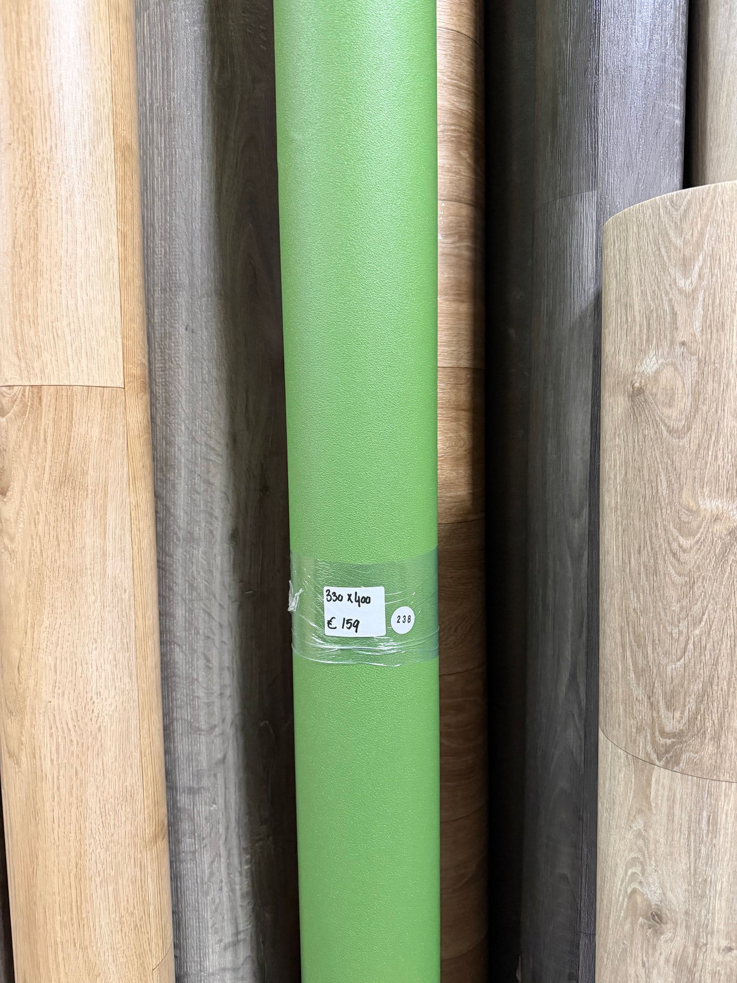 Groen Vinyl Restpartij | 3,30x4,00mtr