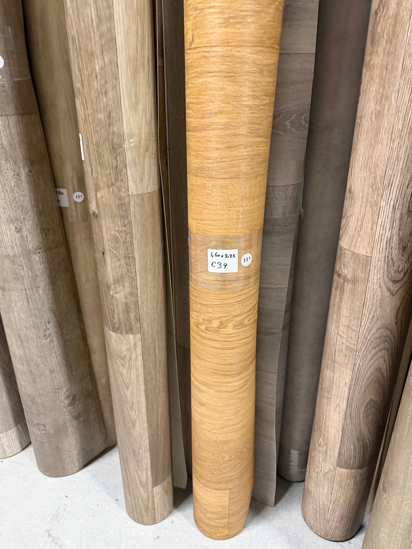 Naturel Eiken Vinyl Restpartij |
1,60x2,25mtr
