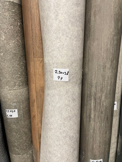 Licht Granietlook Vinyl Restpartij | 2,30x3,80mtr