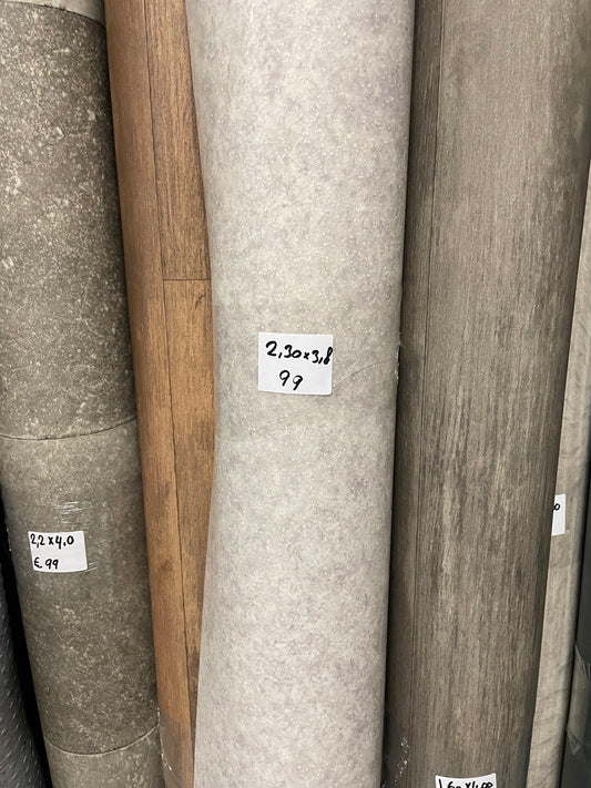 Licht Granietlook Vinyl Restpartij | 2,30x3,80mtr