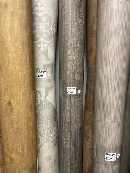Bruin Rustiek Eiken Vinyl Restpartij |
3,50x4,00mtr - Vinylrestpartij.nl 