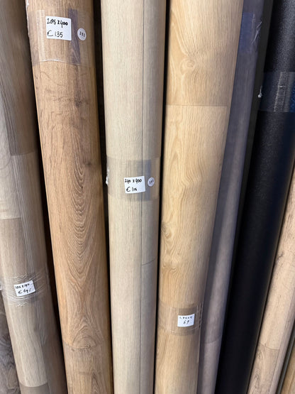 Licht Beige Eiken Vinyl Restpartij | 2,40x4,00mtr (9,6m2)