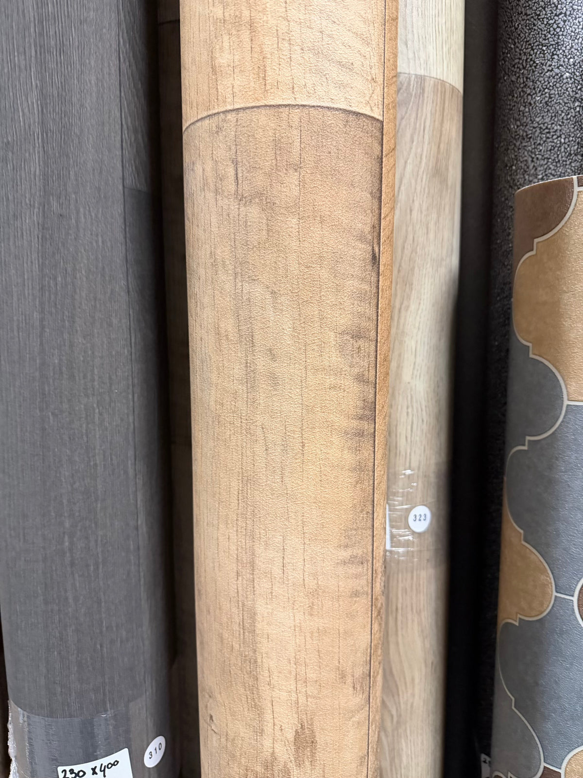 Naturel Eiken met Zaagsneden Vinyl Restpartij | 1,90x4,00mtr (7,6m2)