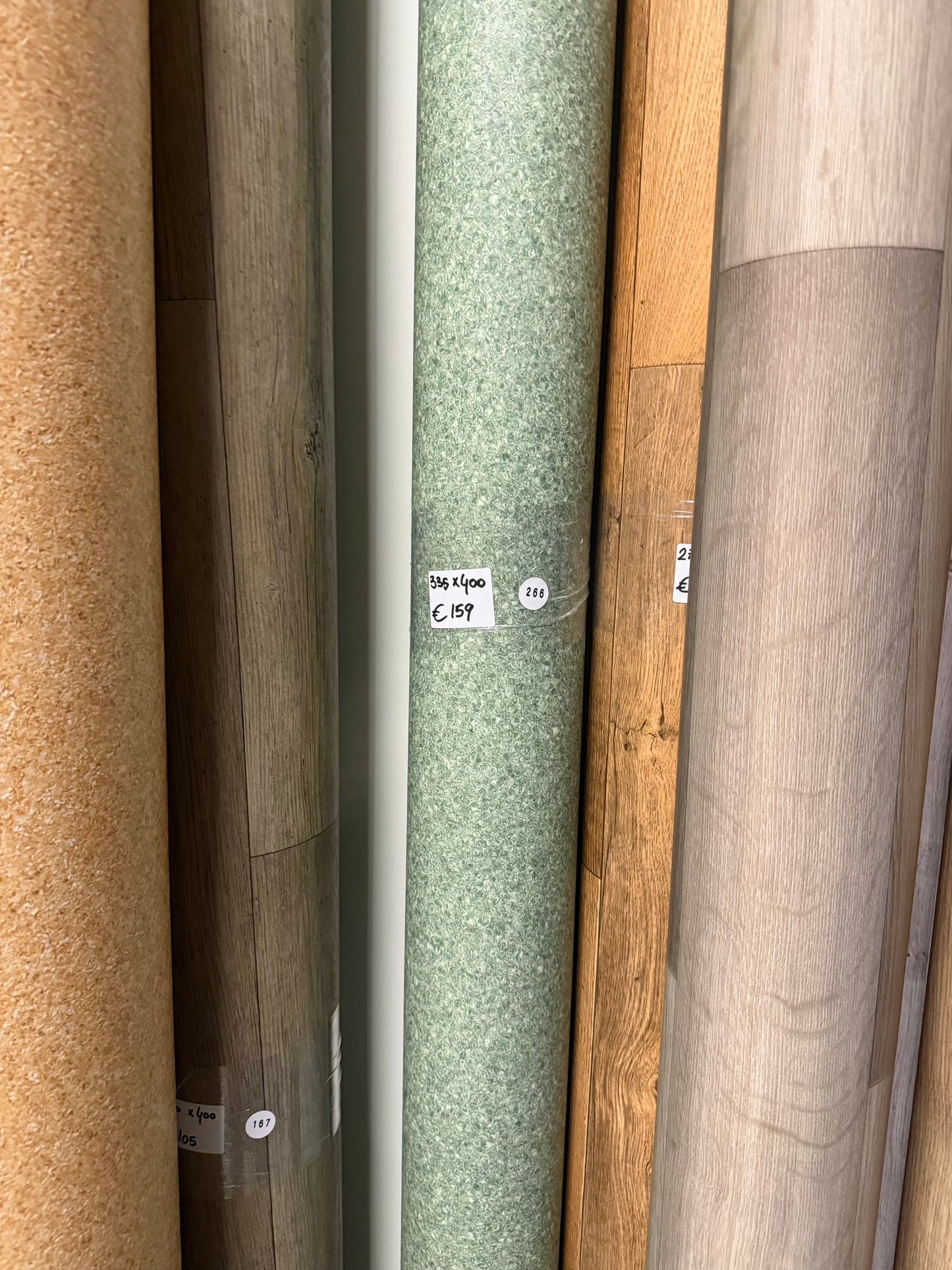 Groen Granito Vinyl Restpartij | 3,35x4,00mtr (13,4m2)