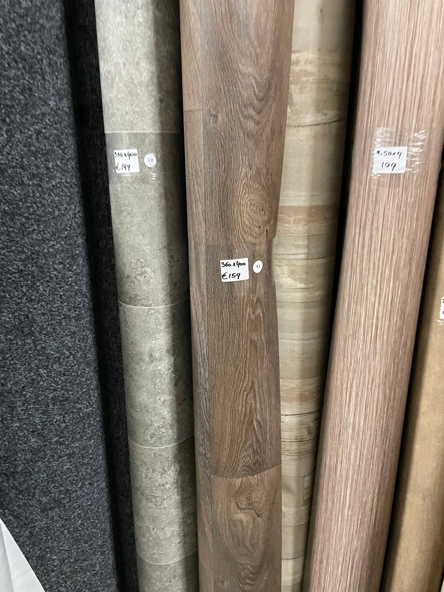 Donkerbruin Eiken Vinyl Restpartij | 3,60x4,00mtr