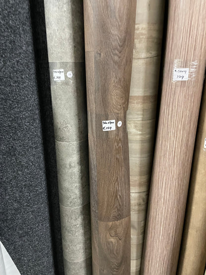 Donkerbruin Eiken Vinyl Restpartij | 3,60x4,00mtr