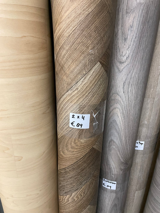 Visgraat Eiken Vinyl Vloer Restpartij | 2,00x4,00mtr