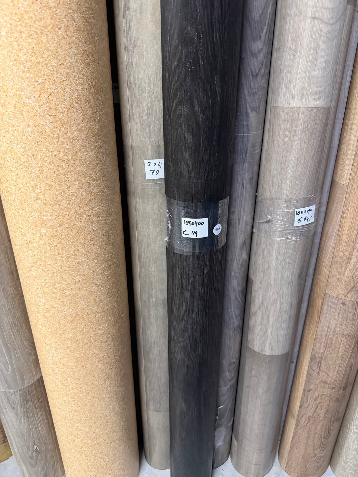 Zwart Eiken Vinyl Restpartij | 1,85x4,00mtr (7,4m2)