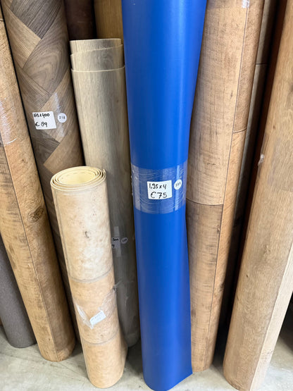 Blauw Vinyl Vinyl Restpartij | 2,00x3,80 (5,4m2)