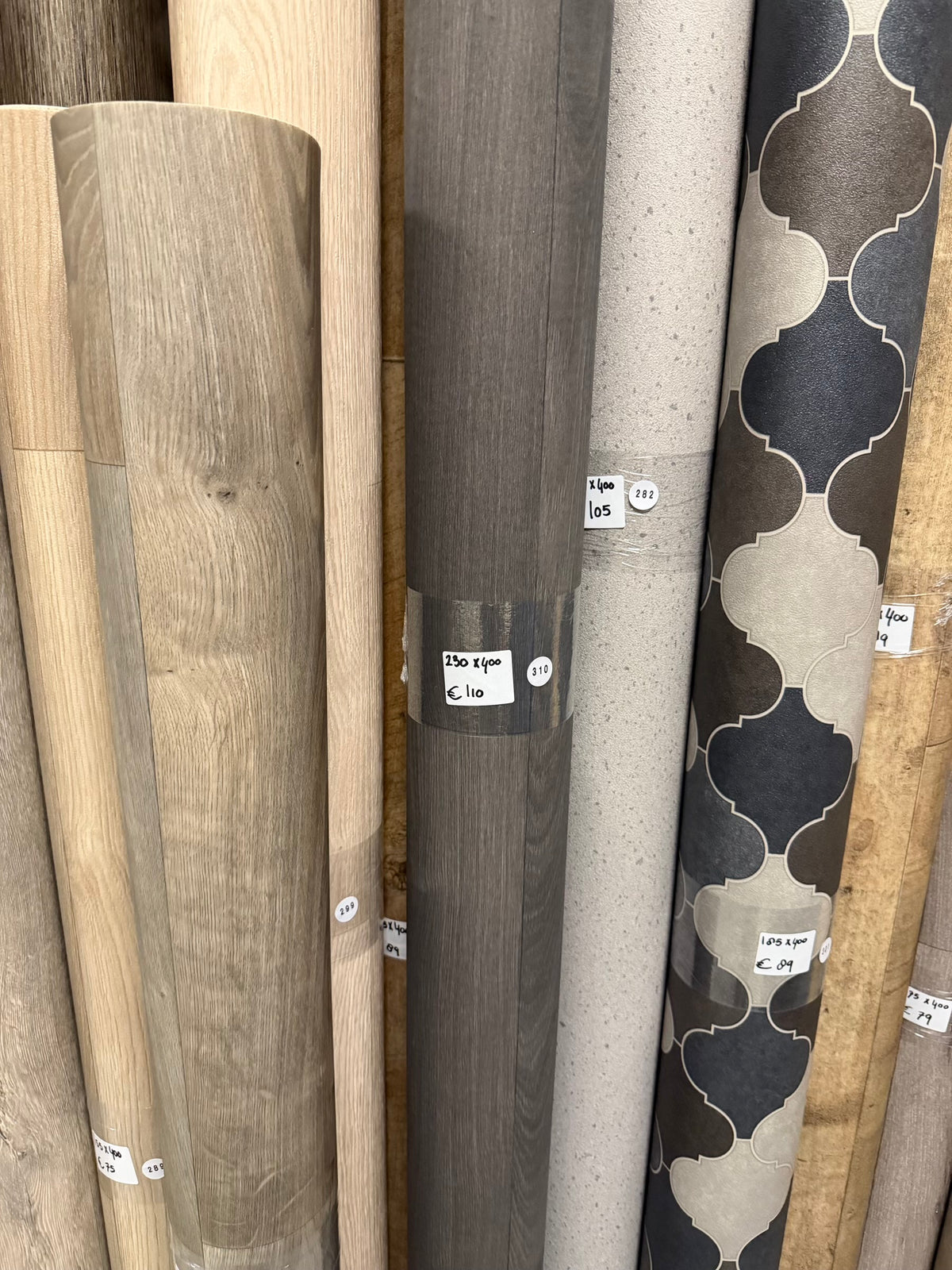 Antraciet Eiken Vinyl Restpartij | 2,30x4,00mtr (9,2m2)