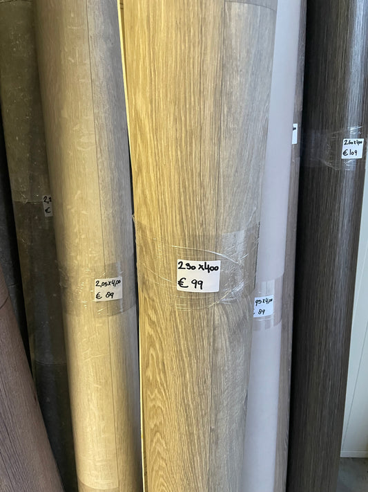 Naturel Noestarm Eiken Vinyl Restpartij | 2,30x4,00mtr