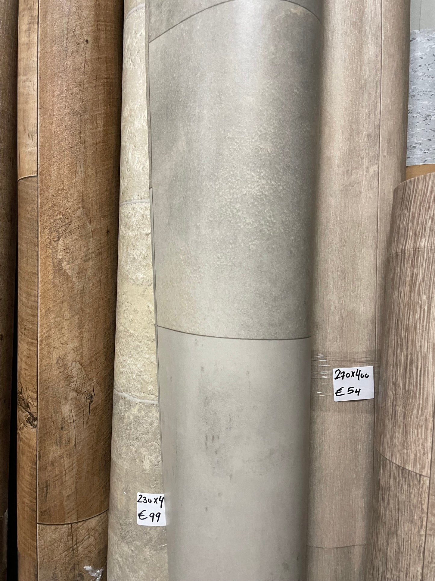 Grijs Tegellook Vinyl Restpartij | 2,10x4,00mtr