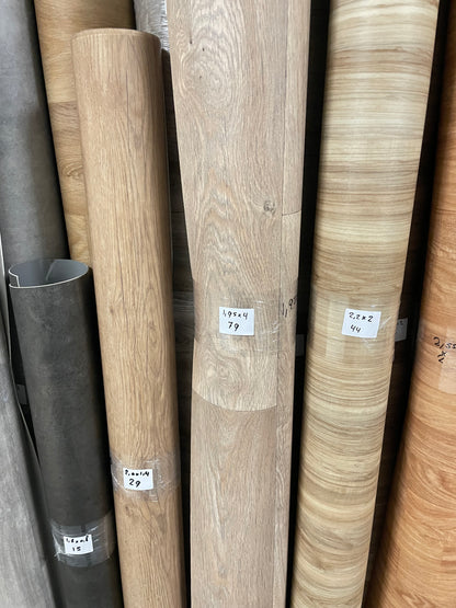 Grijsbeige Eiken Modern Vinyl Restpartij | 1,95x4,00mtr