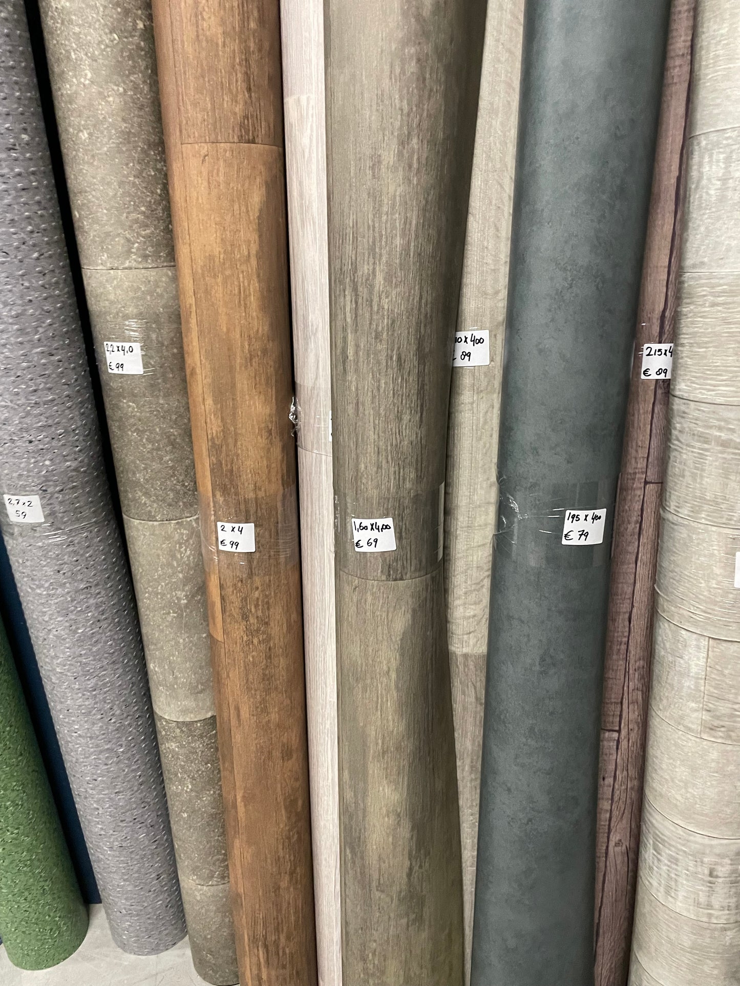 Donkerbruin Eiken Vinyl Restpartij | 1,60x4,00mtr