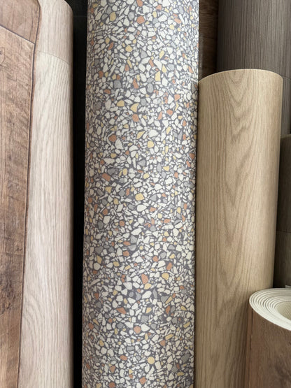 Licht Steenmotief Vinyl Restpartij | 3,75x4,00 (15m2)