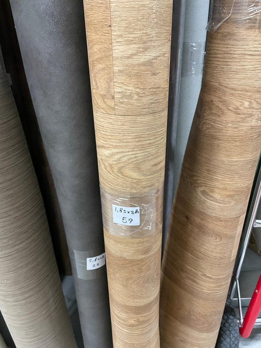 Eiken Naturel Project Vinyl Restpartij | 1,85x2,85mtr - Vinylrestpartij.nl 