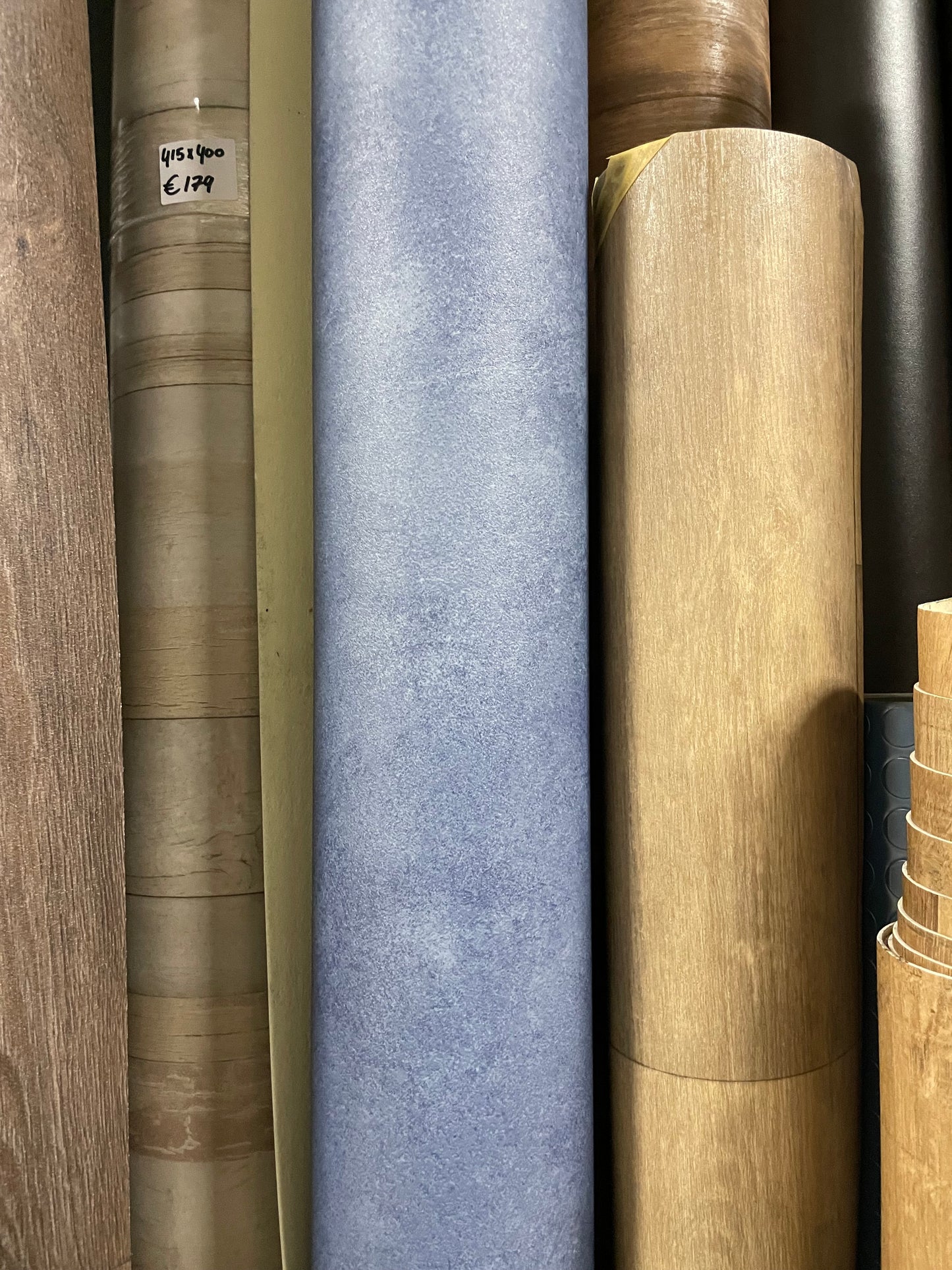 Blauwe Betonlook Project Vinyl Restpartij | 3,35x4,00mtr