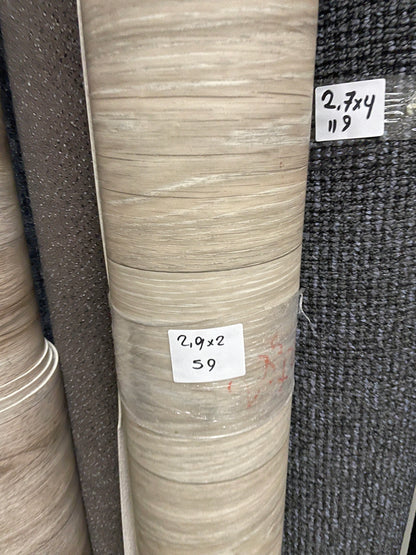 Grijsbruin Eiken Vinyl Restpartij | 2,00x2,90mtr
