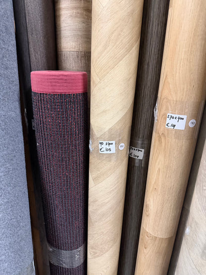 Licht Naturel Visgraat Vinyl Restpartij | 1,90x4,00mtr (7,6m2)