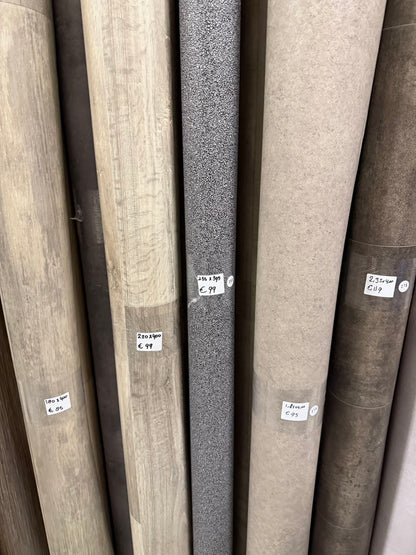 Zwart Granito Vinyl Restpartij | 2,35x3,95mtr (9,3m2)