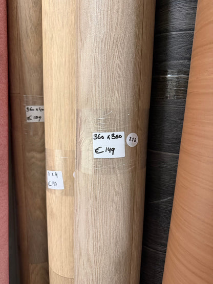 Licht Naturel Eiken Vinyl Restpartij | 3,60x3,50mtr (12,6m2)