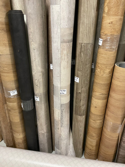 Steigerhout Look Vinyl Restpartij | 1,70x4,00mtr