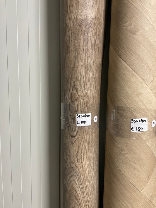 Donker Kastanjebruin Eiken Vinyl Restpartij |3,25x3,80mtr