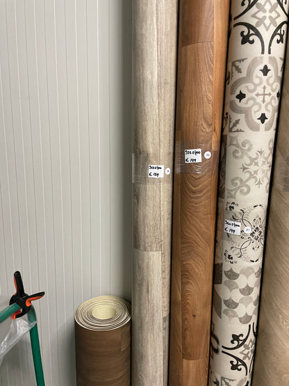 Licht Naturel Eiken Vinyl Restpartij | 3,55x4,00mtr