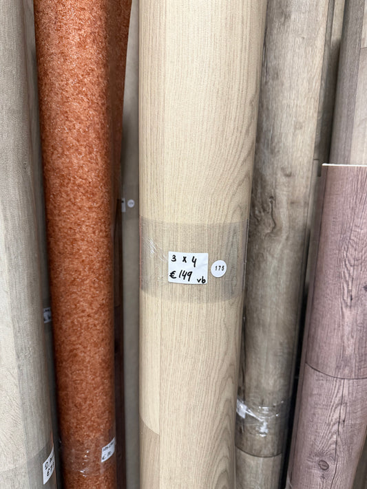 Licht Eiken met Viltrug Vinyl Restpartij |
3,00x4,00mtr