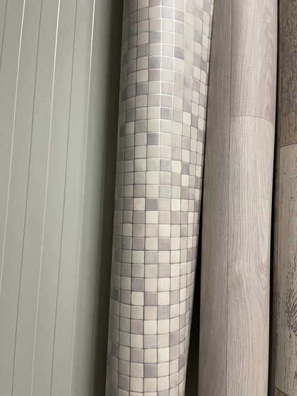 Blauwe Tegeltjes Vinyl Restpartij |3,25x4,00mtr