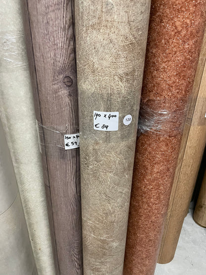 Gevlinderd Betonlook Vinyl Restpartij |
1,90x4,00mtr - Vinylrestpartij.nl 