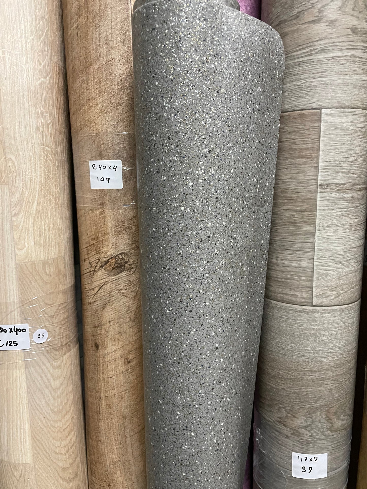 Granietlook Grijs Vinyl Restpartij | 1,60x4,00mtr - Vinylrestpartij.nl 