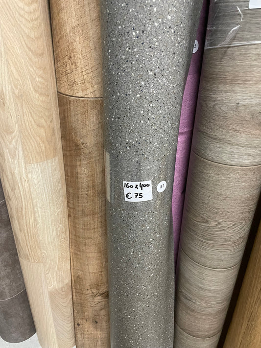 Granietlook Grijs Vinyl Restpartij | 1,60x4,00mtr - Vinylrestpartij.nl 