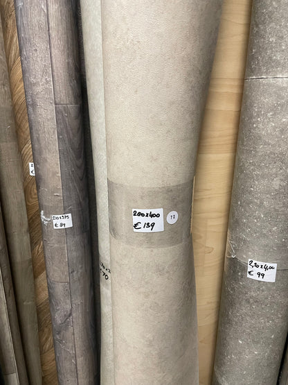 Greige Betonlook Vinyl Restpartij | 2,80x4,00mtr - Vinylrestpartij.nl 