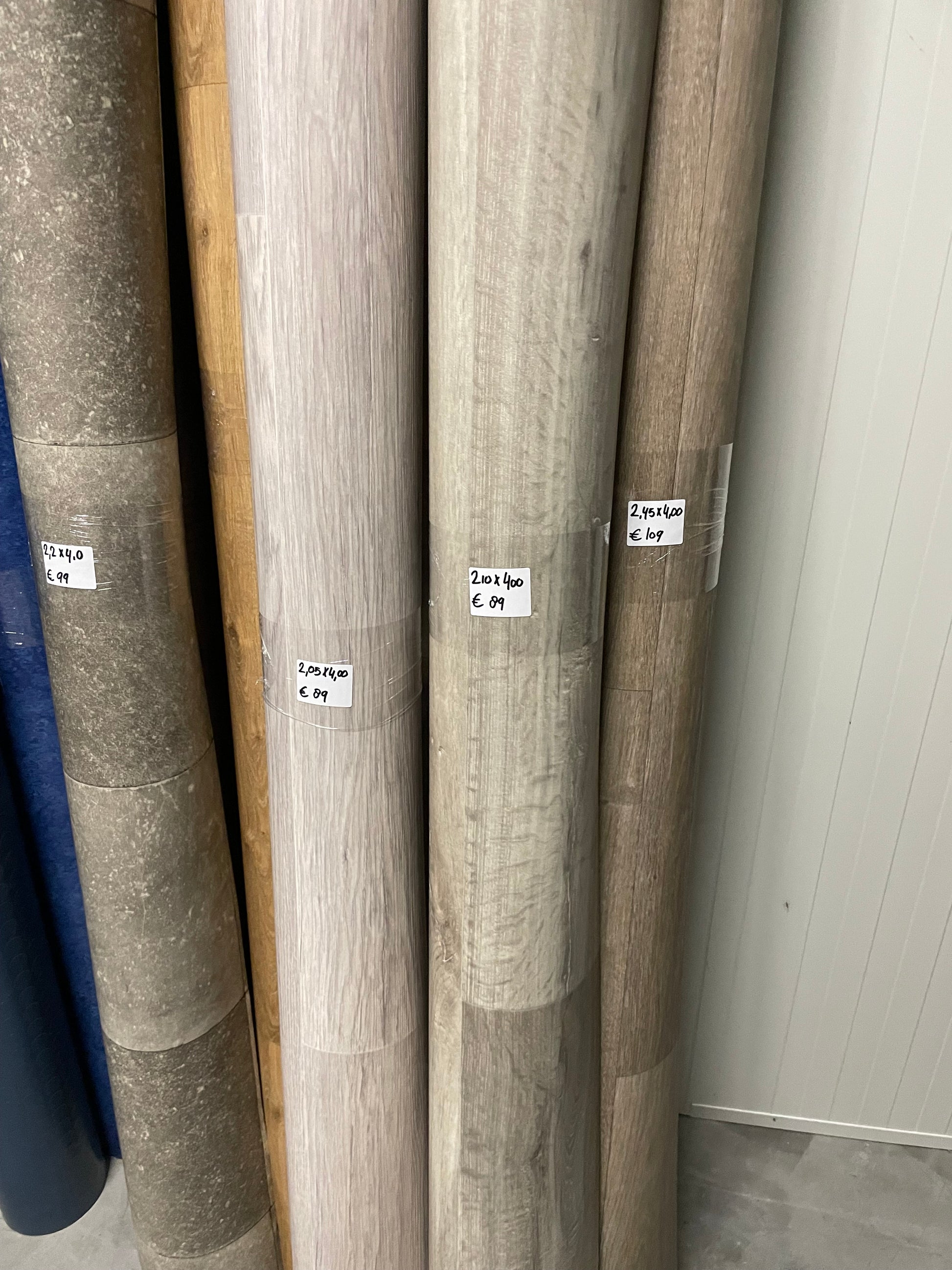 Greige Eiken Vinyl Restant | 2,10x4,00mtr - Vinylrestpartij.nl 