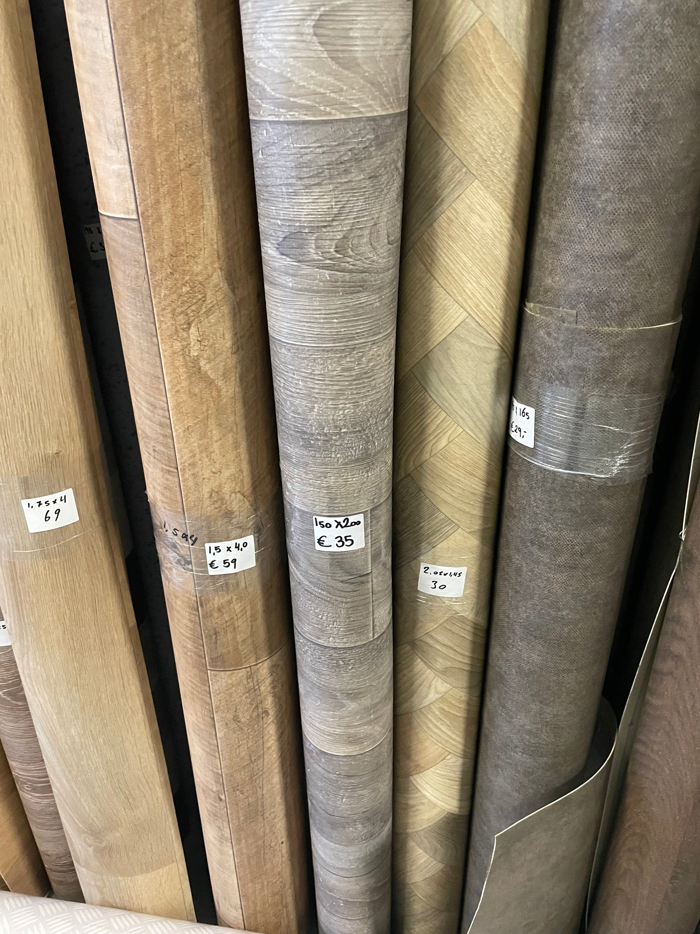 Greige Eiken Vinyl Restpartij | 1,50x2,00mtr - Vinylrestpartij.nl 