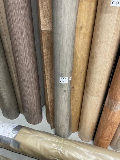 Greige Eiken WC/Toilet Vinyl Restpartij | 1,00x2,00mtr - Vinylrestpartij.nl 