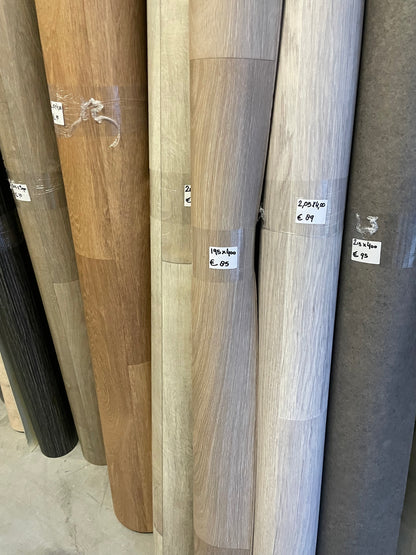 Greige Noestarm Eiken Vinyl Restpartij | 1,95x4,00mtr - Vinylrestpartij.nl 