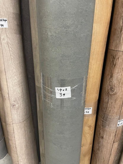 Grijs Betonlook Marmoleum Restpartij | 1,90x2,00mtr - Vinylrestpartij.nl 