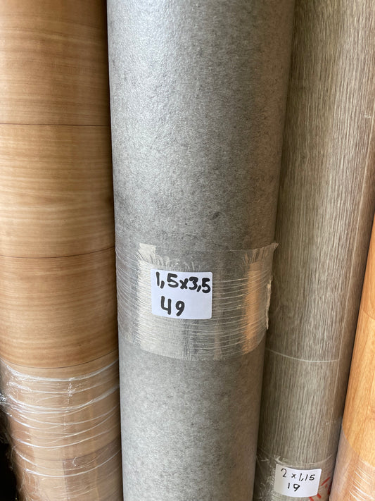 Grijs Betonlook Vinyl Coupon | 1,50x3,50mtr - Vinylrestpartij.nl 