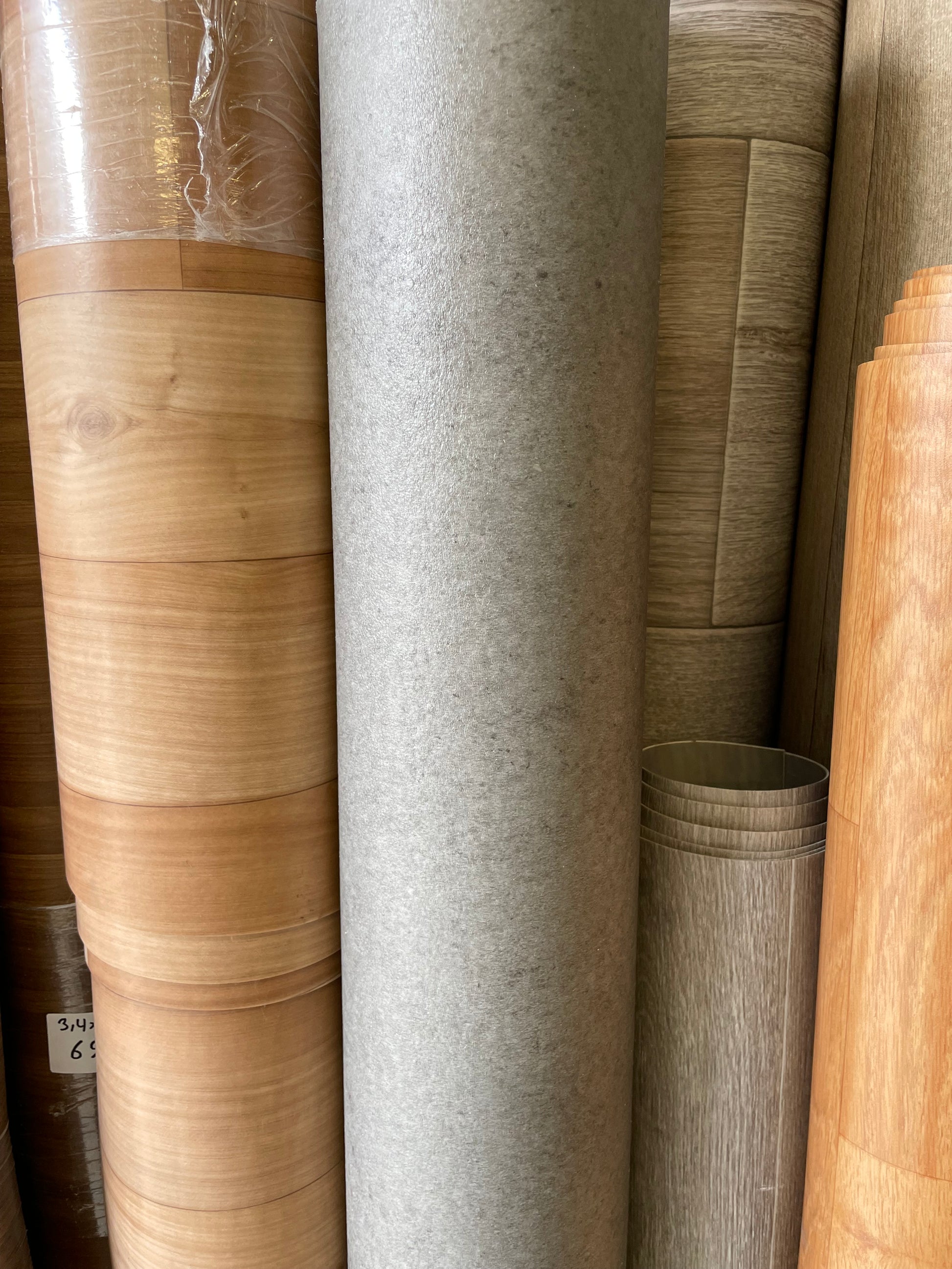 Grijs Betonlook Vinyl Coupon | 1,50x3,50mtr - Vinylrestpartij.nl 