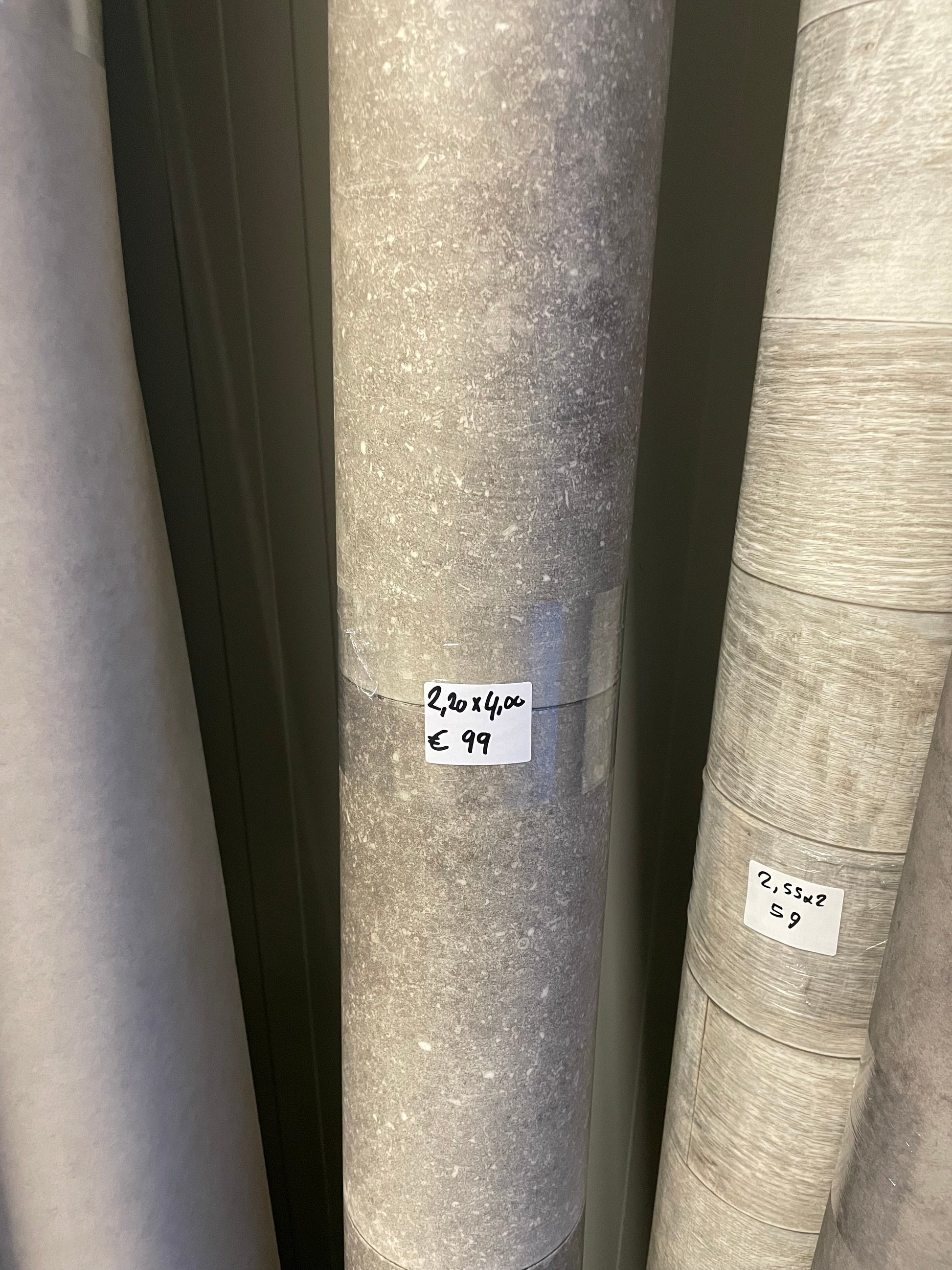 Grijs Tegellook Vinyl Restpartij | 2,20x4,00mtr - Vinylrestpartij.nl 