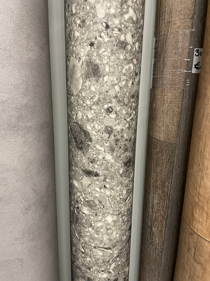 Grijs Terrazzo Vinyl Restpartij | 3,65x3,90mtr - Vinylrestpartij.nl 