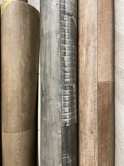 Grijsbruin Boereneiken Vinyl Restpartij | 3,35x4,00mtr - Vinylrestpartij.nl 